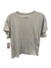 The Great Size 0 Grey Cotton Graphic Print Cap Sleeve Top Grey / 0