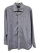 J Crew Size 16/33 White & Blue Cotton Slim Stripe Button Front Top White & Blue / 16/33