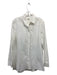 COS Size 10 White Cotton Button Down Collar Long Sleeve Top White / 10