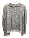 Sea New York Size M White, Red, Blue, Green Cotton Floral Lace Trim Top White, Red, Blue, Green / M