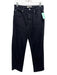 Everlane Size 28 Black Cotton Denim High Rise Straight Leg Frayed Hem Jeans Black / 28