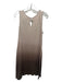 Johnny Was Size S Brown & White Cotton Sleeveless Embroidered Shift Dress Brown & White / S