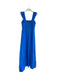 Alice & Olivia Size 6 Electric Blue Polyester Sleeveless Back Zip Maxi Dress Electric Blue / 6