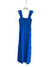 Alice & Olivia Size 6 Electric Blue Polyester Sleeveless Back Zip Maxi Dress Electric Blue / 6