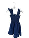 Hill House Size XXS Navy Cotton Smocked Ruffle Sleeve Detail Mini Dress Navy / XXS