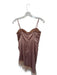 Blithe Size S Rose Polyester Corset Cups Feathers Mini Dress Rose / S