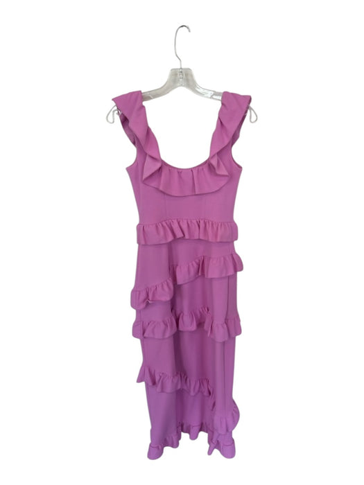 Show Me Your Mumu Size S Pink Polyester Tiered Ruffles Sleeveless Mini Dress Pink / S