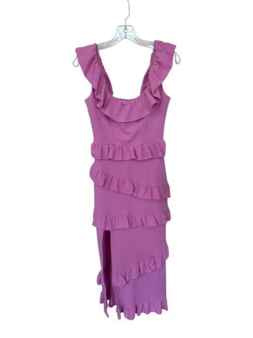 Show Me Your Mumu Size S Pink Polyester Tiered Ruffles Sleeveless Mini Dress Pink / S
