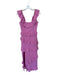 Show Me Your Mumu Size S Pink Polyester Tiered Ruffles Sleeveless Mini Dress Pink / S