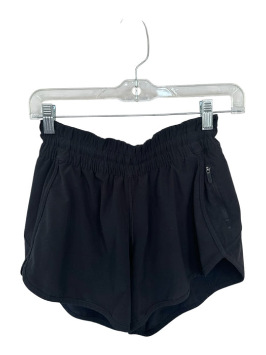 Lululemon Size 8 Black Nylon Blend Side Zip Athletic Shorts Black / 8