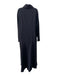 Emporio Armani Size 50 Black Wool Blend Asymmetric Button Trench Coat Black / 50