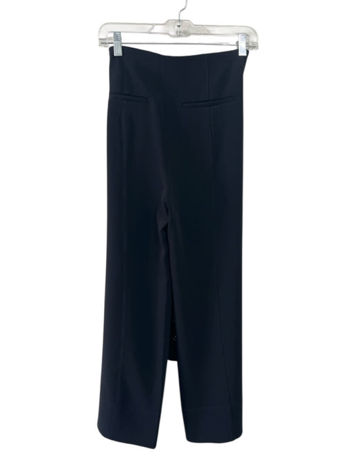 5a7 Cinq a Sept Size 2 Black & Silver Triacetate & Polyester Side Zip Pants Black & Silver / 2