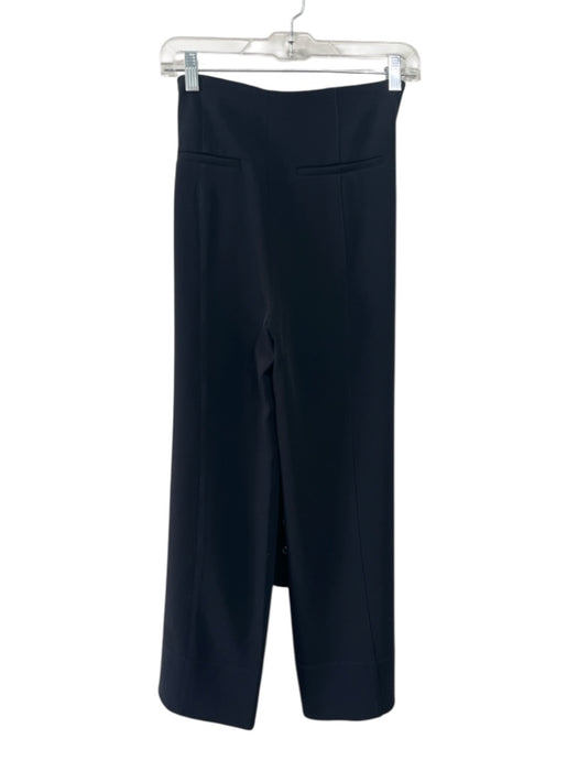 5a7 Cinq a Sept Size 2 Black & Silver Triacetate & Polyester Side Zip Pants Black & Silver / 2