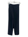 5a7 Cinq a Sept Size 2 Black & Silver Triacetate & Polyester Side Zip Pants Black & Silver / 2