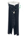 5a7 Cinq a Sept Size 2 Black & Silver Triacetate & Polyester Side Zip Pants Black & Silver / 2