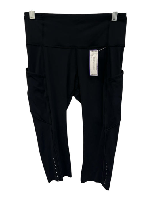 Lululemon Size 6 Black Missing Fabric Tag Elastic Waistband Athletic Leggings Black / 6