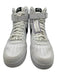 Nike Shoe Size 14 AS IS White & Black Leather Solid High Top Sneaker Men's Shoes White & Black / 14