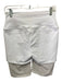 Alo Size L White Nylon Blend Mesh Detail Elastic Waist Athletic Shorts White / L