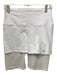 Alo Size L White Nylon Blend Mesh Detail Elastic Waist Athletic Shorts White / L