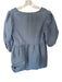 Pomander Place Size M Blue Cotton Blend Half Balloon Sleeve V Neck Stiff Dress Blue / M