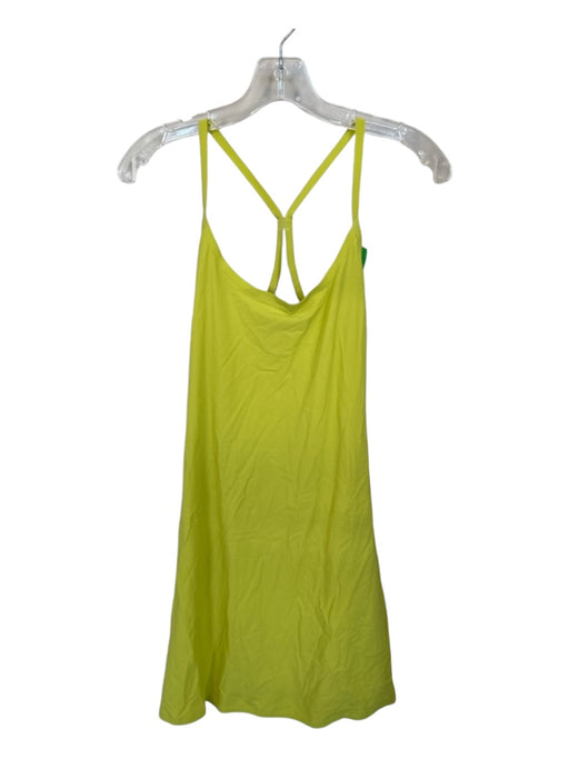 Outdoor Voices Size M Chartreuse Nylon Blend built in shorts Racerback Dress Chartreuse / M