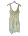 Loft Size 10 Butter Yellow Cotton Scrunch Detail Tank Dress Maxi Dress Butter Yellow / 10