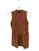 Quince Size XS Burnt Orange Linen Half Button Front Pleat Mini Dress Burnt Orange / XS