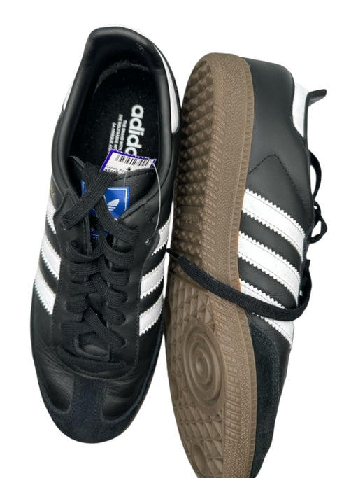 Adidas Shoe Size 8.5 Black & White Leather Athletic Sneakers Black & White / 8.5