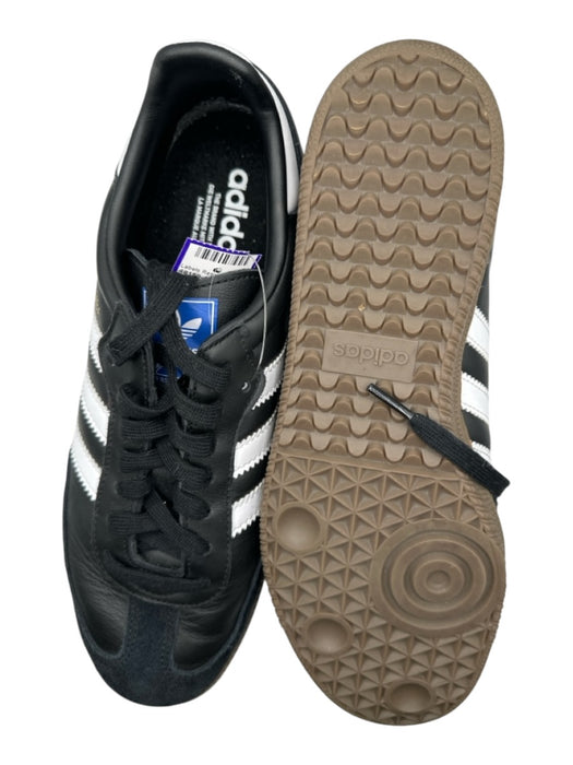 Adidas Shoe Size 8.5 Black & White Leather Athletic Sneakers Black & White / 8.5
