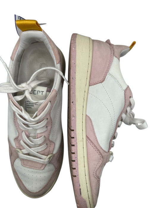 Oncept Shoe Size 9 Blush & White Leather Perforated Athletic Sneakers Blush & White / 9