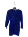 Helsi Size S Cobalt Blue V Neck Long Sleeve All Over Sequins Dress Cobalt Blue / S