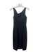 Elie Tahari Size 6 Black Wool Scoop Neck Sleeveless Pencil Knee length Dress Black / 6