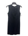 J Mclaughlin Size S Black Nylon Blend Round Neck Sleeveless Pintuck Pencil Dress Black / S