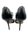 Jimmy Choo Shoe Size 39.5 Black Patent Leather Ankle Strap Peep Toe Pumps Black / 39.5