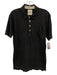 Billy Reid Size M Gray Cotton Striped Polo Men's Short Sleeve Gray / M