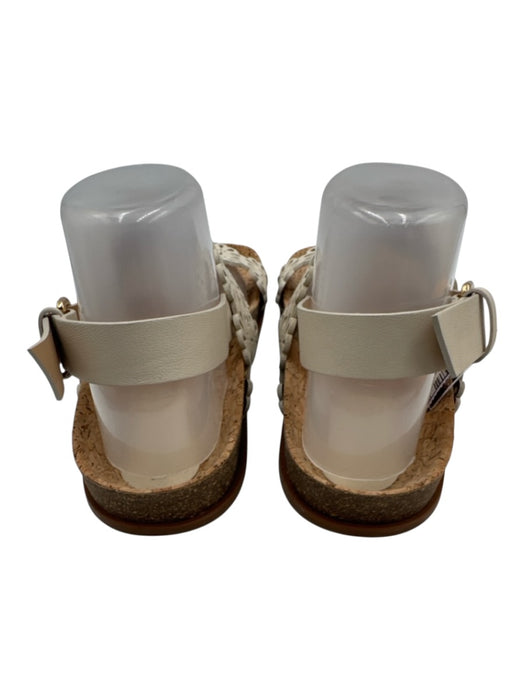 Ulla Johnson Shoe Size 39 Ivory White Leather Upper Cork Floral Sandals Ivory White / 39