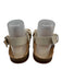 Ulla Johnson Shoe Size 39 Ivory White Leather Upper Cork Floral Sandals Ivory White / 39