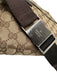 Gucci Brown & Beige Canvas Leather Detail Guccissima Zip Belt Bag Bag Brown & Beige / Small