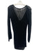 L Space Size XS Black Acrylic Long Sleeve Twist Knot Open Knit swimwear Black / XS