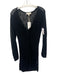 L Space Size XS Black Acrylic Long Sleeve Twist Knot Open Knit swimwear Black / XS
