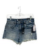 KUT Size 0 Light Wash Cotton Denim High Rise Distressed Raw Hem Shorts Light Wash / 0
