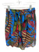 Farm Rio Size XS Blue, Green, Red Rayon Elastic Drawstring Waist Floral Shorts Blue, Green, Red / XS