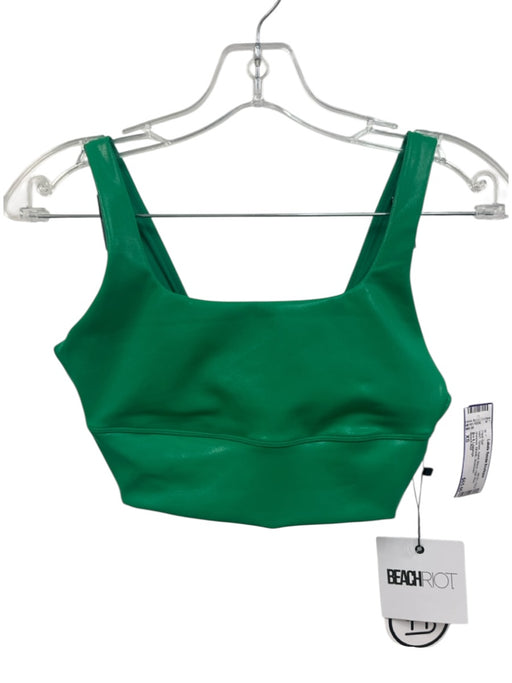 Beach Riot Size XS Green Nylon Blend High Rise Shimmer Athletic Pant Set Green / XS