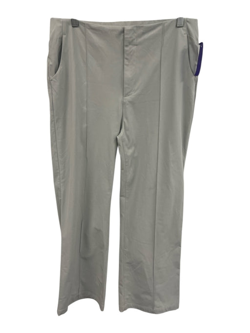 Vuori Size Large Light Gray Polyester Pintuck Wide Leg Pants Light Gray / Large