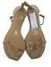 Stuart Weitzman Shoe Size 8 Silver Glitter open toe Ankle Strap Heel Pumps Silver / 8
