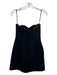 A.L.C. Size 6 Black Triacetate Mini Strapless Boning Side Zip Dress Black / 6
