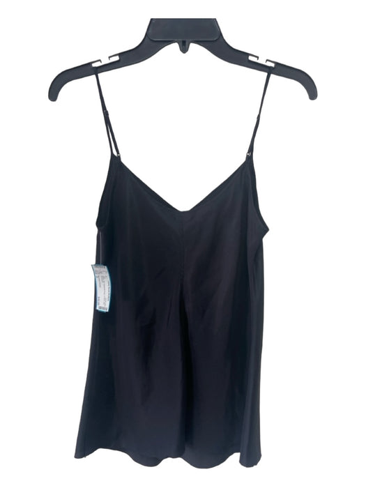 Beautiful People Size S Black Silk Spaghetti Strap V Neck Slip Top Black / S