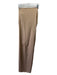 Just Bee Queen Size XS Beige Polyester Side Zip Rouched Slit Maxi Skirt Beige / XS