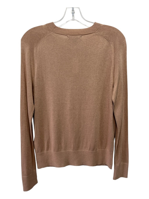 Banana Republic Size Small Tan Rayon Blend Long Sleeve Round Neck Knit Top Tan / Small