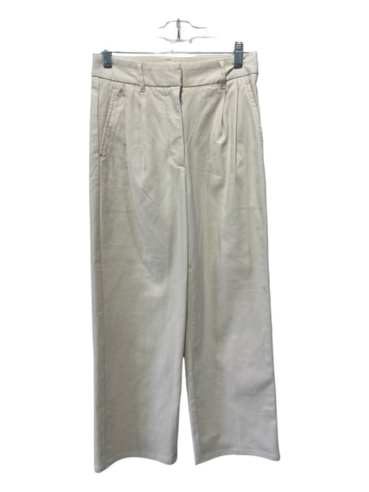 Wilfred Free Size 0 Creme Cotton & Lyocell Zip & Snaps Belt Loops Pockets Pants Creme / 0